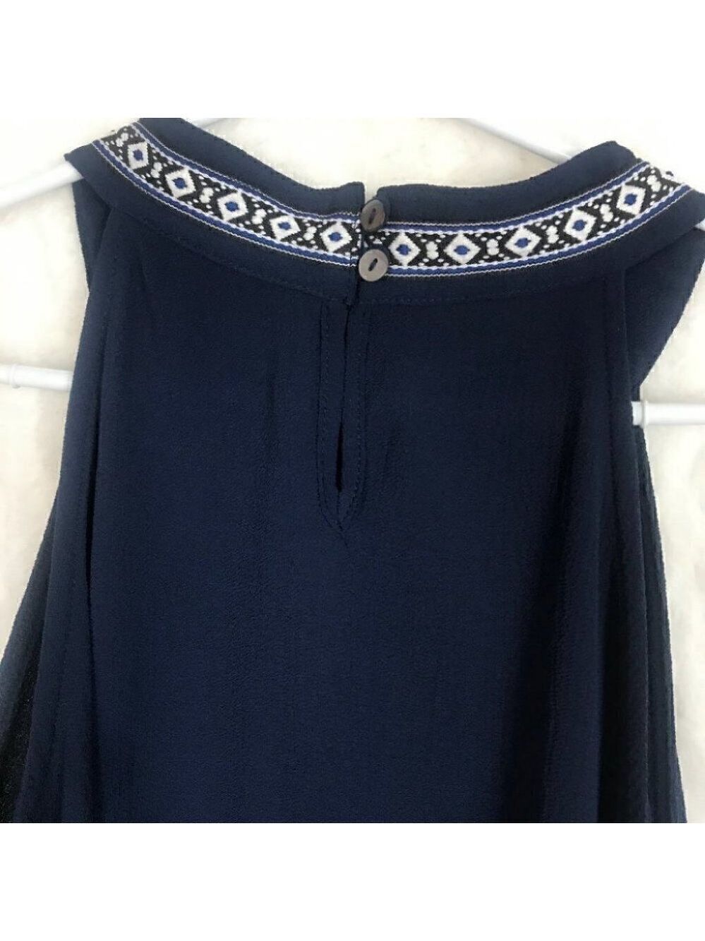 NAVY Blue Sleeveless Tank Top Size M - Picture 3 of 5